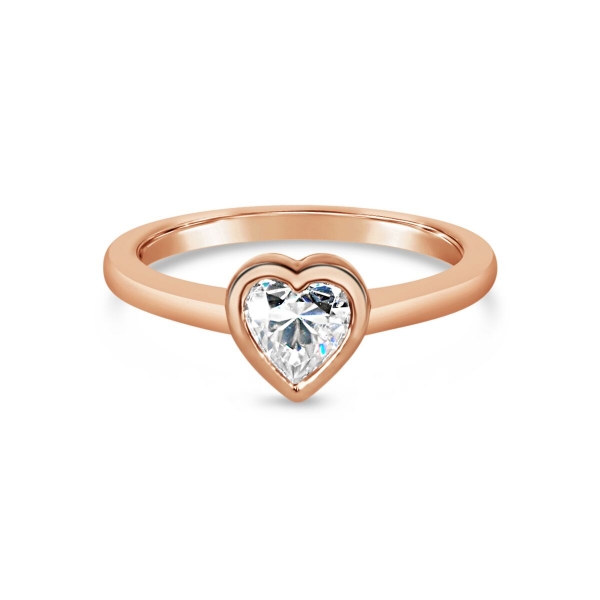 Heart Bezel Ring